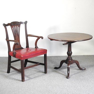 Lot 734 - A 19th century mahogany occasional table, on a...