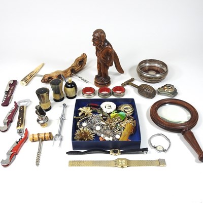 Lot 858 - A continental carved wooden novelty nutcracker,...