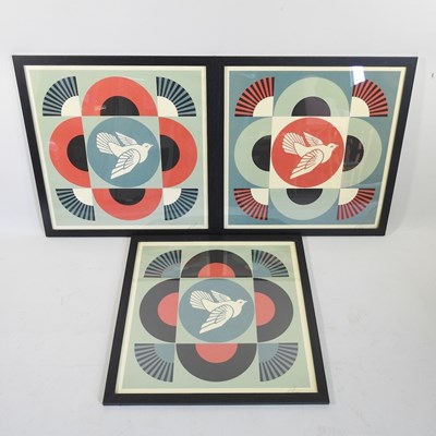 Lot 715 - Shepard Fairey, b1970, Geometric Dove, print,...