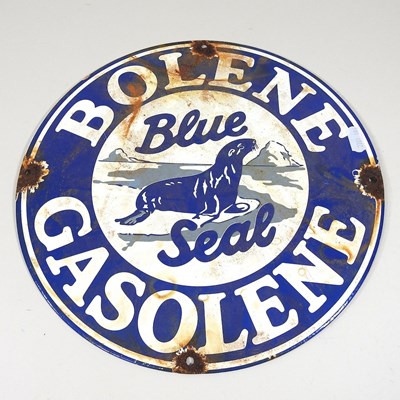 Lot 497 - A Bolene Gasolene Blue Seal vintage style...