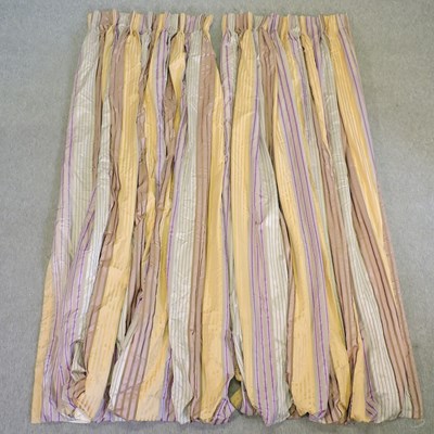 Lot 440 - A large pair of Zoffany silk curtains