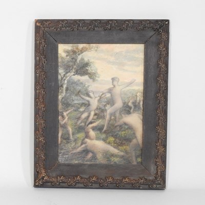 Lot 395 - English school, circa 1950's, figures dancing,...