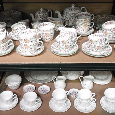 Lot 784 - A Minton Haddon Hall part tea service,...