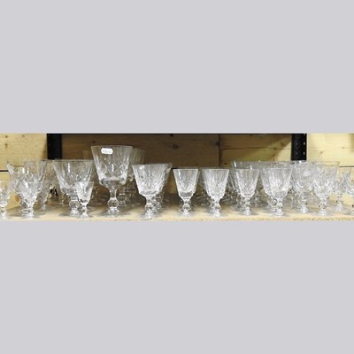 Lot 774 - A collection of cut glass drinking glasses