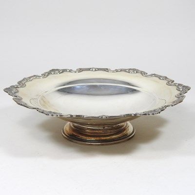 Lot 137 - A mid 20th century silver bowl, of circular...