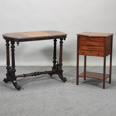 Lot 472 - A Victorian inlaid games table