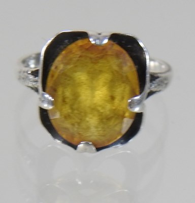 Lot 14 - A 9 carat gold garnet and opal cluster ring