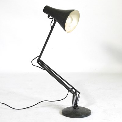 Lot 613 - A 1970's green anglepoise table lamp, in the...