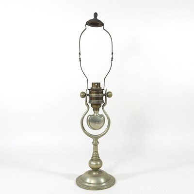 Lot 313 - An early 20th century brass ship's oil lamp,...