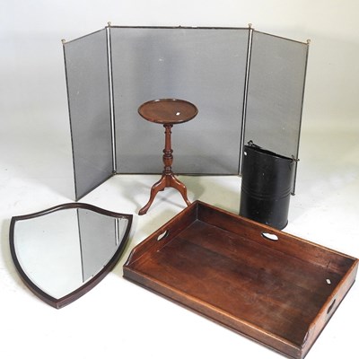 Lot 870 - A 19th century mahogany butler's tray,...