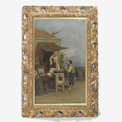 Lot 355 - Neapolitan school, 19th century, The Spaghetti...