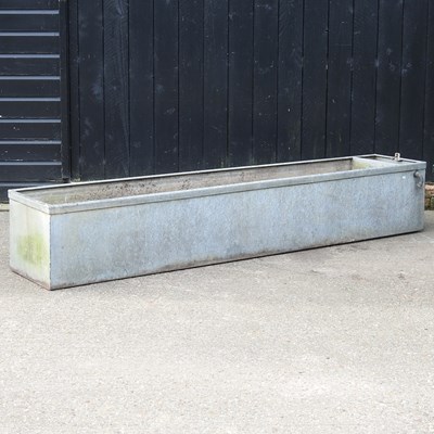 Lot 532 - A large galvanised garden trough