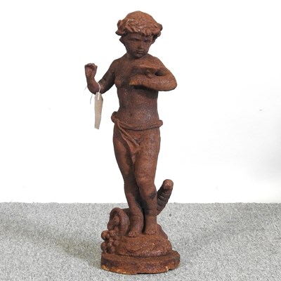 Lot 139 - A model of a putti, with butterfly, 50cm high