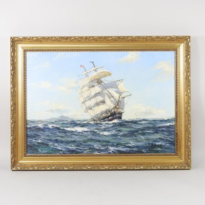 Lot 311 - Henry Scott, 1911-2005, a ship in full sail,...