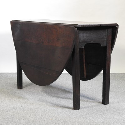 Lot 544 - An 18th century oak pembroke table