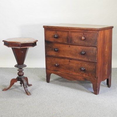 Lot 576 - A 19th century mahogany chest