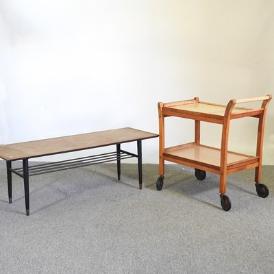 Lot 47 - A 1970's G plan style teak coffee table, 122cm...