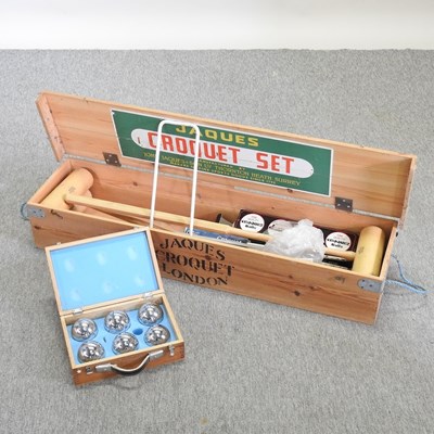 Lot 395 - A Jaques croquet set