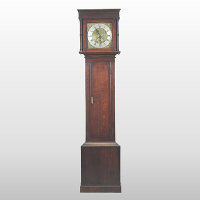 Lot 482 - An 18th century Welsh oak cased longcase clock