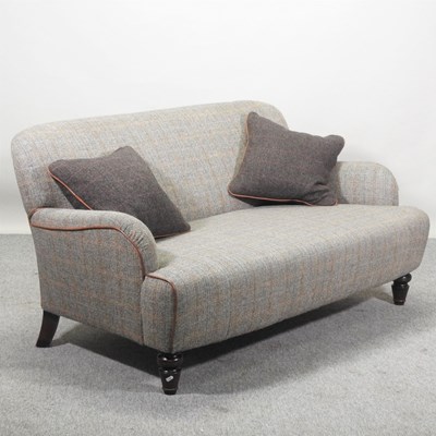 Lot 337 - A Harris Tweed upholstered three piece suite