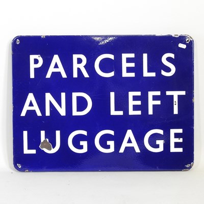 Lot 28 - A vintage enamel Railway sign inscribed...