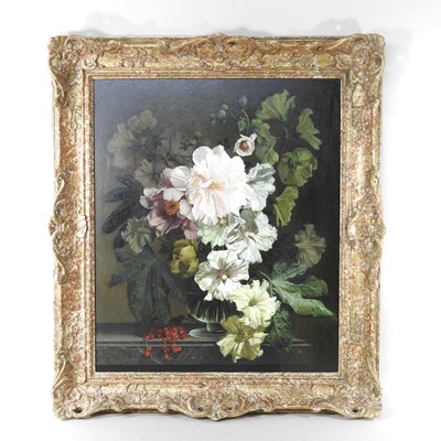 Lot 209 - Bennett Oates, 1928-2009, Pink Peonies &...