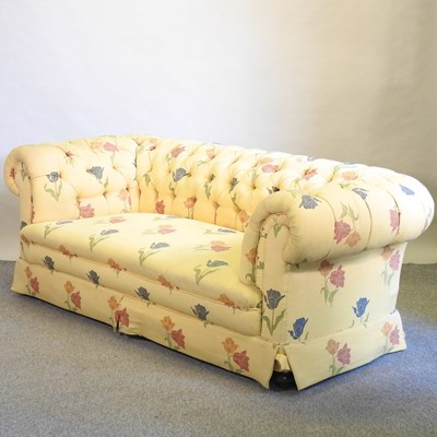 Lot 655 - An early 20th century chesterfield sofa