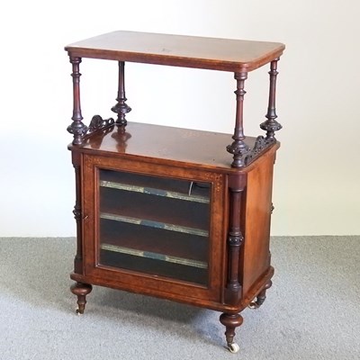 Lot 281 - A Victorian burr walnut and inlaid music...