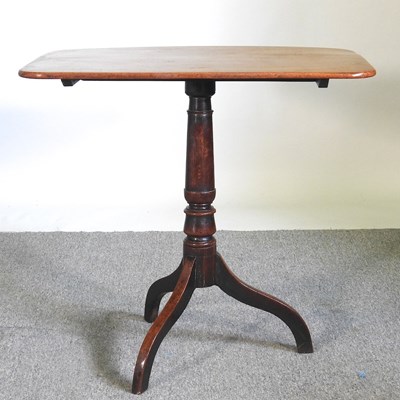 Lot 91 - A 19th century occasional table, with a tilt...