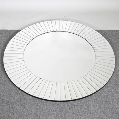 Lot 138 - A modern circular wall mirror, 100cm diameter