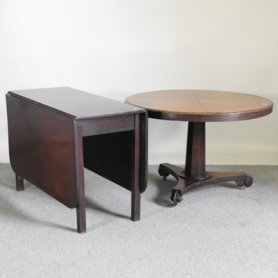Lot 244 - A George III mahogany pembroke table, together...