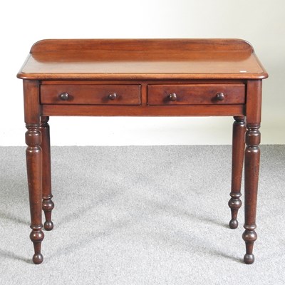 Lot 196 - A Victorian mahogany side table, with a...