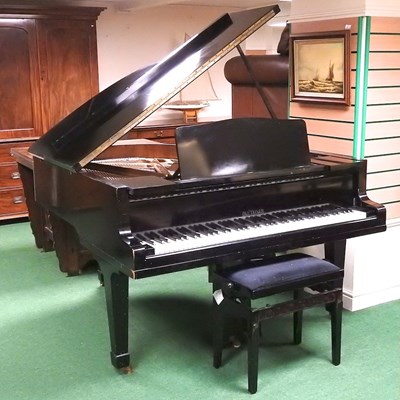 Lot 209 - A mid 20th century German Bluthner baby grand...