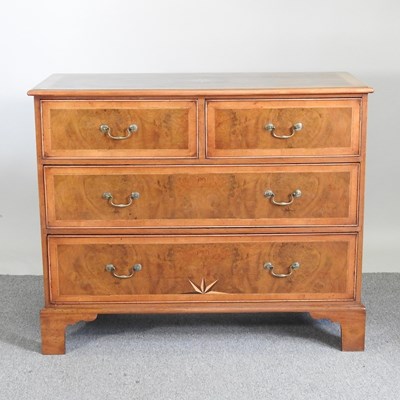 Lot 32 - A bespoke made walnut and inlaid chest, of...