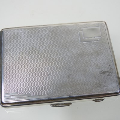 Lot 20 - An early 20th century silver cigarette case,...