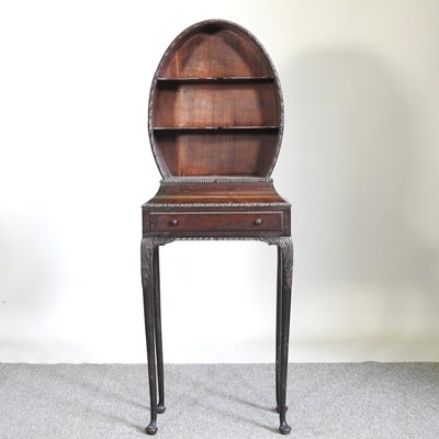 Lot 278 - A small early 20th century oak display table,...