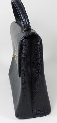 Lot 120 - A Chanel Kelly style handbag, in black caviar...