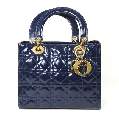 Lot 94 - A Christian Dior medium Lady Dior handbag, in...