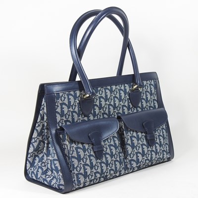 Lot 38 - A Christian Dior Trotter tote bag, in navy...