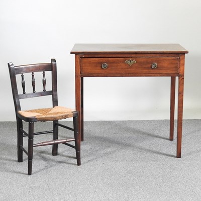 Lot 360 - A 19th century mahogany side table, with a...