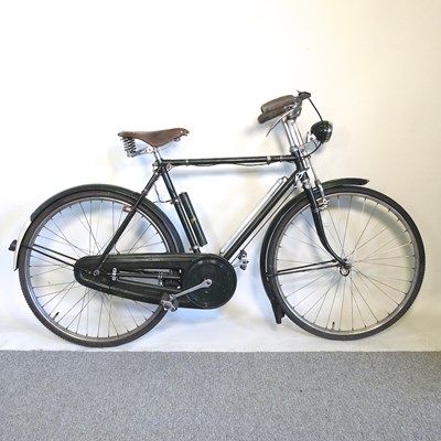 Lot 121 - A 1950's Raleigh gentleman's bicycle, together...