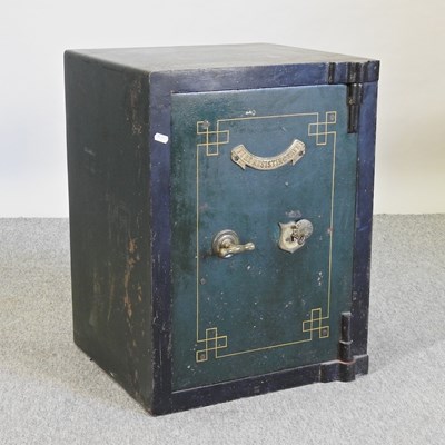 Lot 396 - An early 20th century iron safe