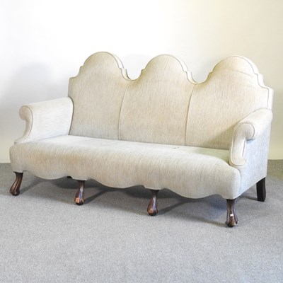 Lot 349 - A 1920's William and Mary style high back...