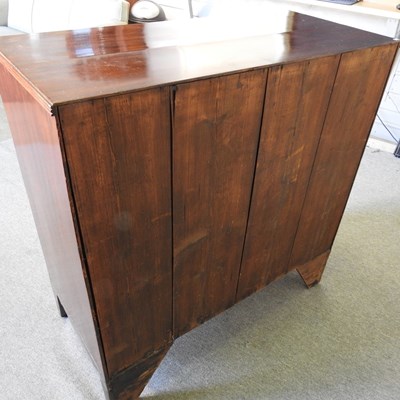 Lot 122 - A 19th century mahogany chest of drawers, on...