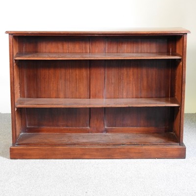 Lot 630 - A Victorian mahogany and inlaid dwarf open...