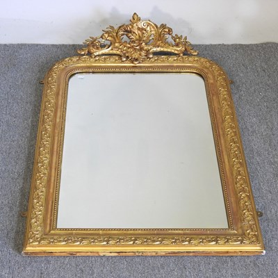 Lot 411 - A 19th century carved pine and gilt gesso...