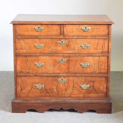 Lot 207 - An 18th century and later walnut chest of...