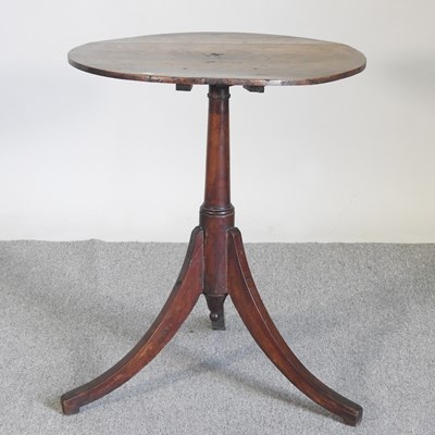 Lot 384 - A 19th century walnut circular occasional...