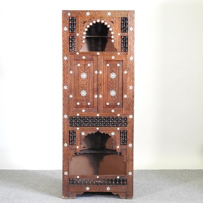 Lot 612 - An early 20th century Ottoman carved hardwood...