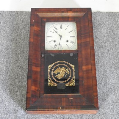 Lot 337 - A 19th century American shelf clock